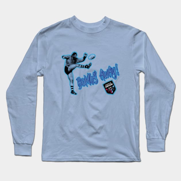 Retro NSW Origin - Noel Cleal - BOMBS AWAY! Long Sleeve T-Shirt by OG Ballers